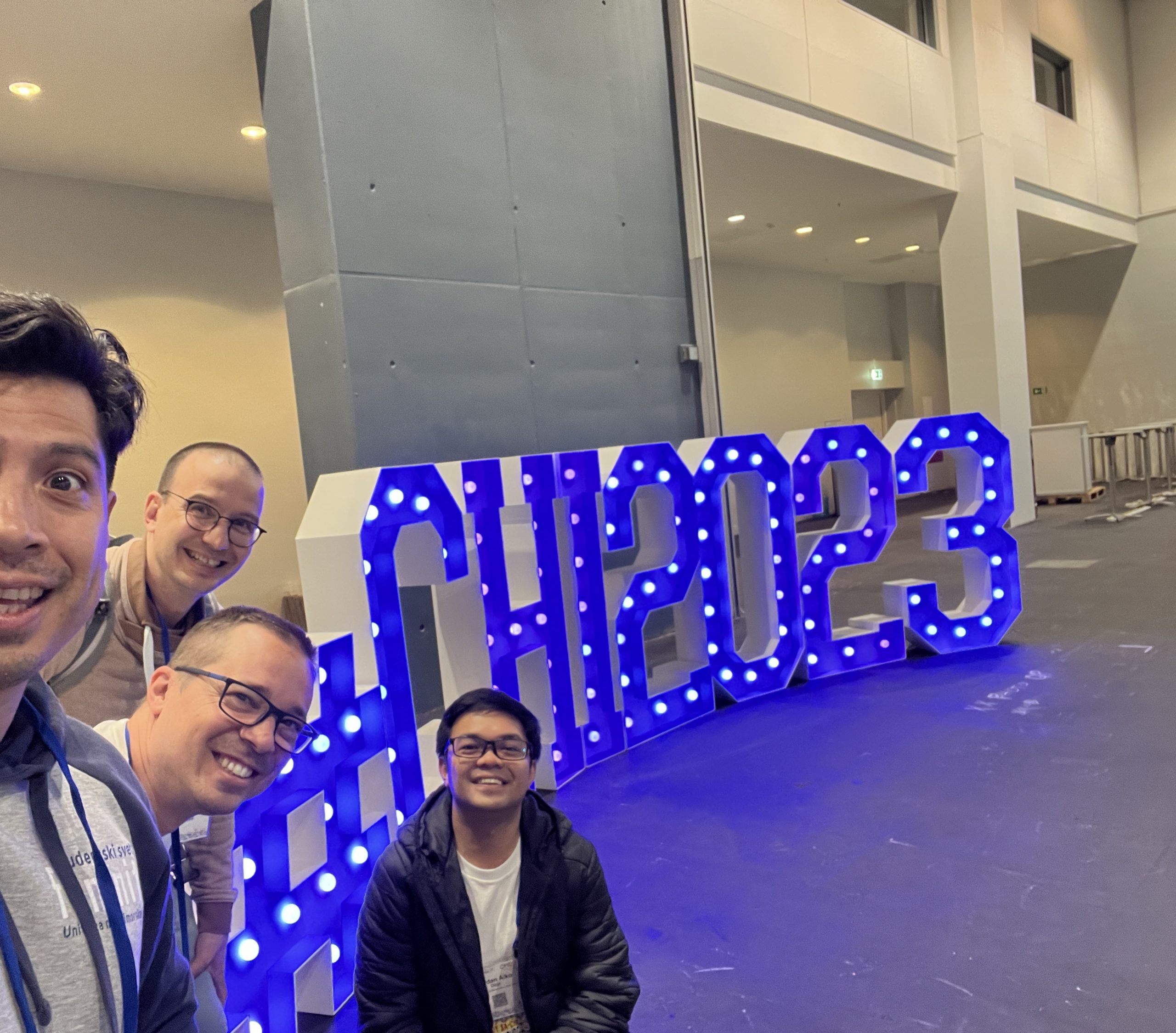 HICUP Lab members during the CHI 2023 conference